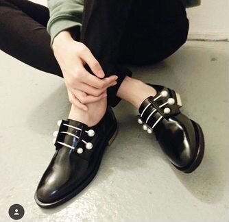 Полуботинки женские кожаные