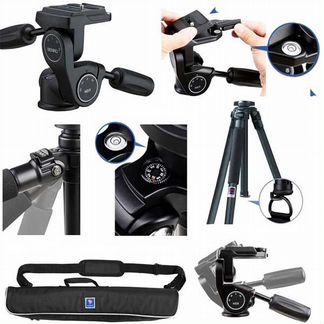 Штатив алюминиевый Benro А-650EX + HD38
