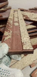 Паркетная доска из красного дерева, Индия очень пл