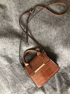 Мини-сумка liars&lovers с эффектом крокодиловой ко