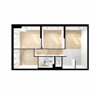 3-к квартира, 68.7 м², 14/24 эт.