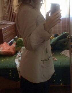 Куртка парка белая весна/осень