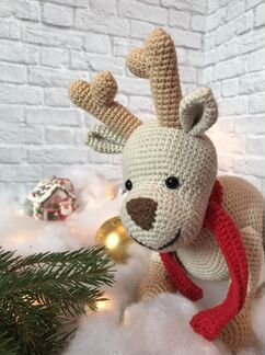 Новогодний олень, игрушка, подарок на Новый год