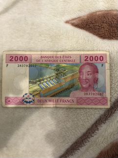 2000 франков Чад Африка 2002 год
