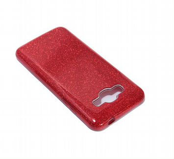 Чехол-накладка для Samsung G532 J2 Prime jzzs Shinny 3в1 TPU красная