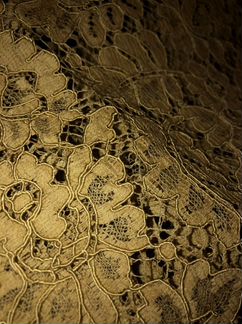 Комплект из 2 отрезов (юбка) гипюр и подклад