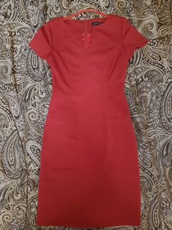 Платье трикотажное (цвет терракот) р-р (44)