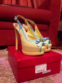 Босоножки (сабо) на высоком каблуке