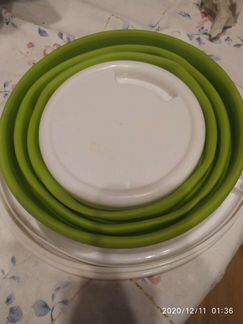 Силиконовое складное ведро