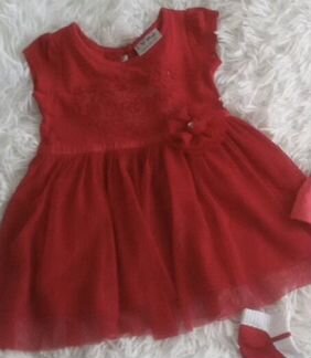 Красное платье для малышки