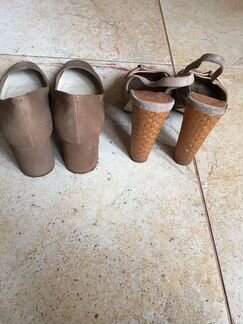 Туфли и босоножки замшевые, 38р США Италия