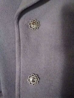 Пальто шерсть велюр новое La Reine Blanche