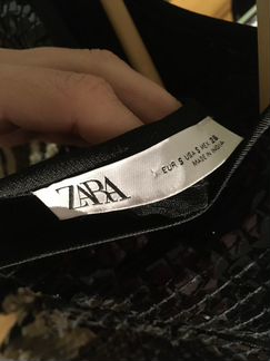 Платье с пайетками zara