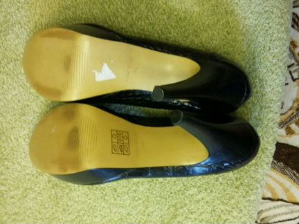 Кожаные туфли на платформе Nine West