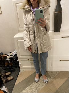 Парка пуховик tru trussardi 38 размер