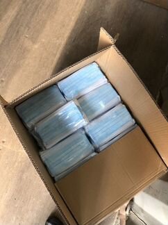 Маска защитная трехслойная