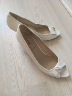 Туфли elche collection нат.кожа белые