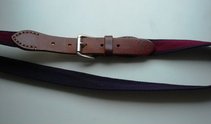 Ralph Lauren-ремень.текстиль и кожа.Италия