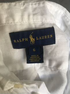 Рубашка льняная Ralph Lauren на6 лет