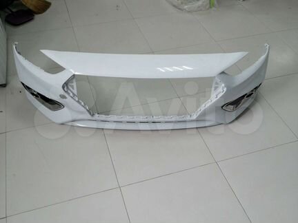 Бампер передний на Хендай Солярис 2