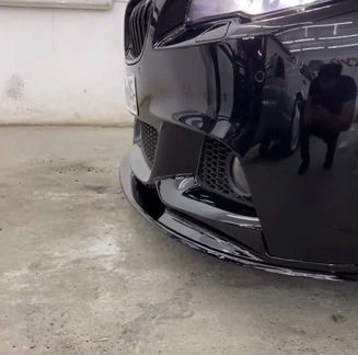 Сплиттер губа bmw f10 чёрный глянец
