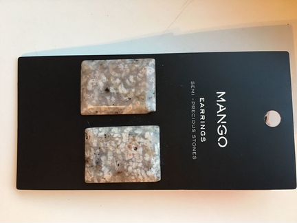 Mango новые серьги камень