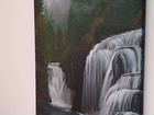 Картина маслом «Лесной водопад» объявление продам