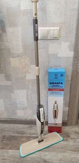 Швабра спрей бытовая белый кот, мобильная тряпка