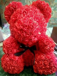Мишка Тедди из роз 3Д