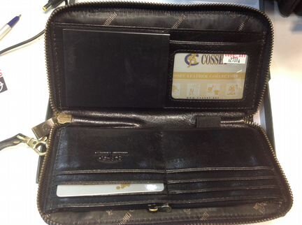 Портмоне клатч из натуральной кожи