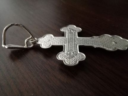 Крест серебро, новый