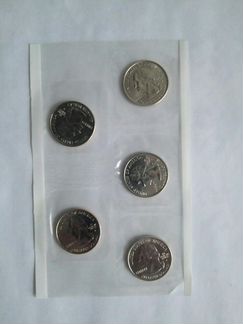 Квотеры набор 5 монет Штаты