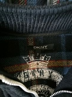 Пальто с капюшоном dkny