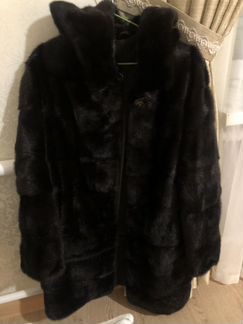 Шуба норковая с капюшоном 42-44