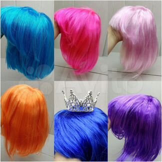 Парик каре разные цвета, новый