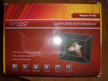 Цифровая Фоторамка One-XT PF-8Lb без бп