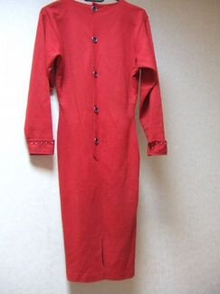 Красное платье б/у, итальянское