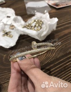 Золотой браслет 750 пр. с брил. 2.3 ct, 30 гр