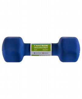 Гантель неопреновая DB-201 3 кг, синий, Starfit