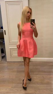 Платье розовое, размер Xs