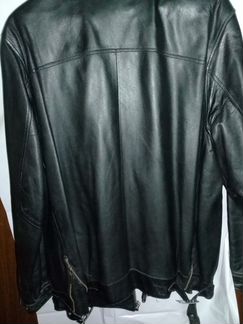 Мужская кожаная куртка б/у 3XL (50-52)