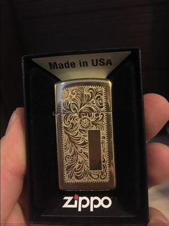 Zippo slim brass Venetian