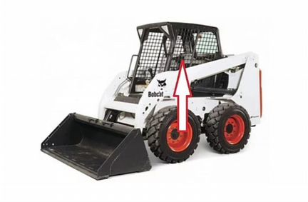 Стекло боковое на мини-погрузчик bobcat S130/150
