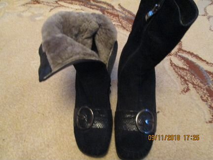 Продам натуральные зимние полусапожки 37