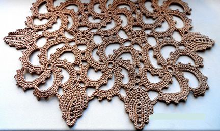 Скатерть элитная крючком