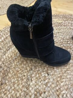 Сапоги зимние женские 37 замшевые