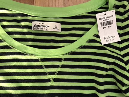 Новая кофта abercrombie kids для девочки 10-12 лет