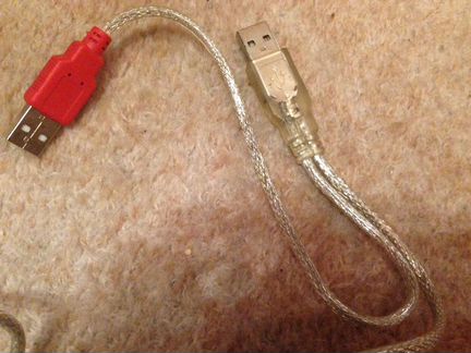 Кабель miniusb 5pin -USB 2.0 Y Двойной - для HDD