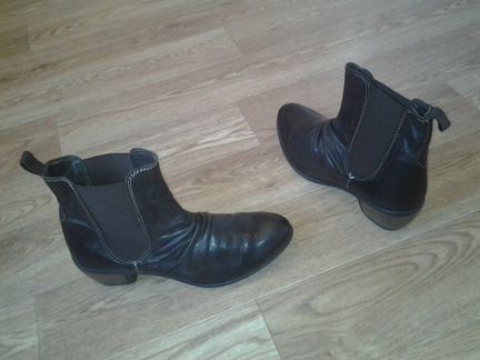 Демисезонные полуботинки из натуральной кожи