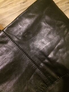 Плащ кожаный демисезонный, весна-осень